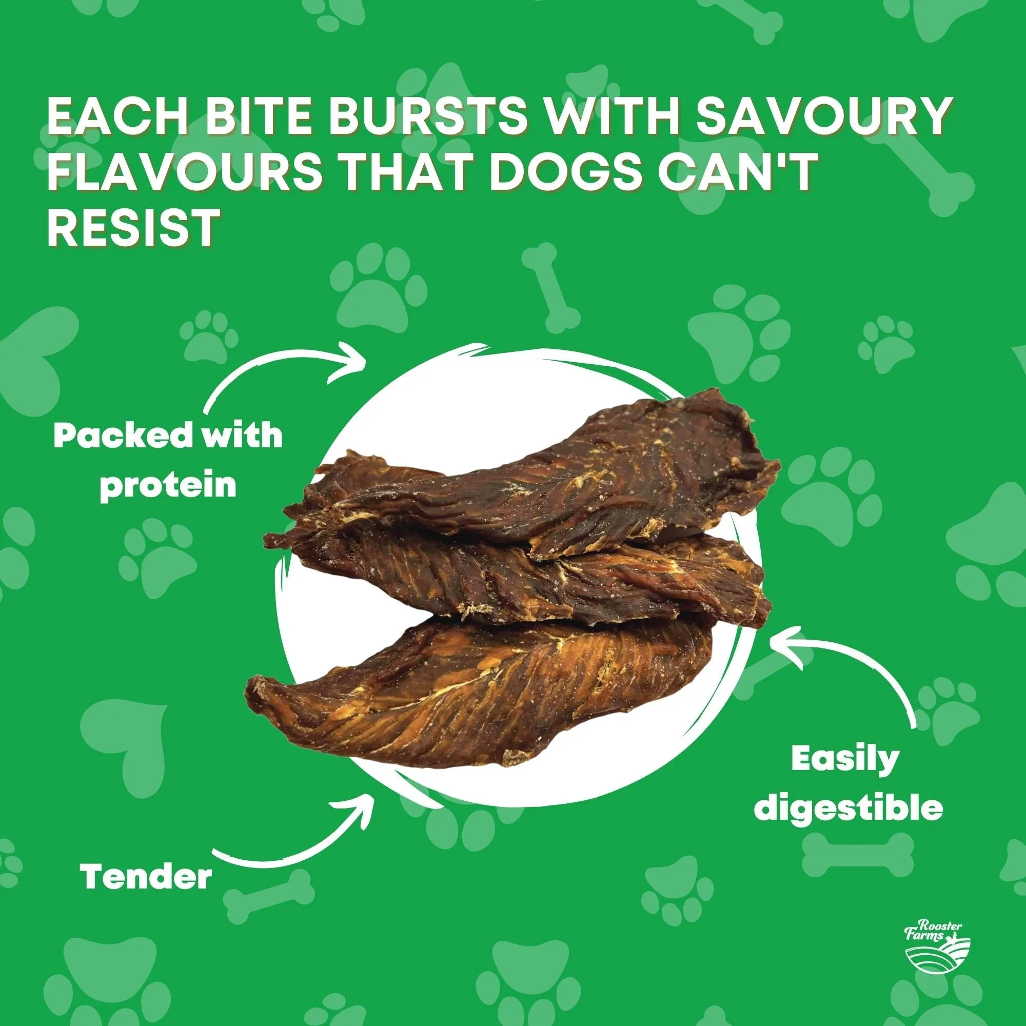 10Kg Dog Treat Chicken Breast Jerky - Dehydrated Australian Healthy Puppy Chew