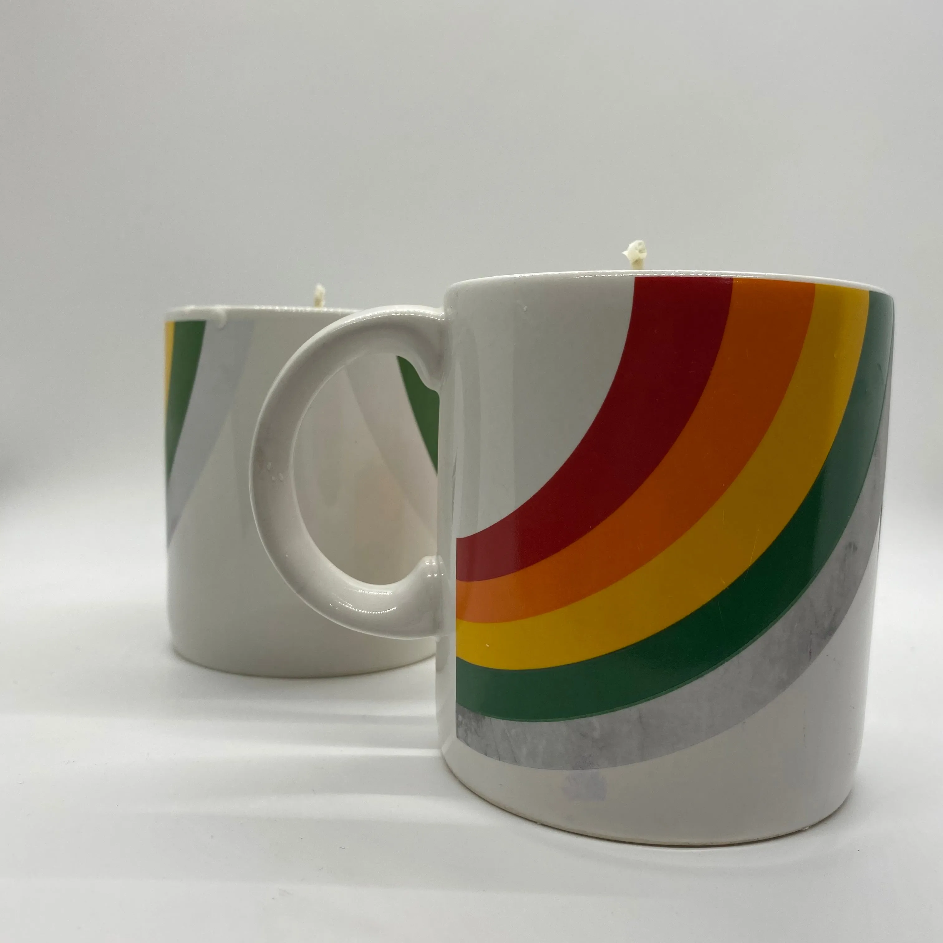 1984 Rainbow Mug Candle