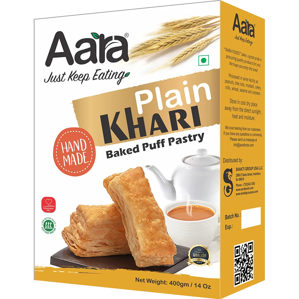 Aara Homemade Khari Plain 400Gms/14Oz