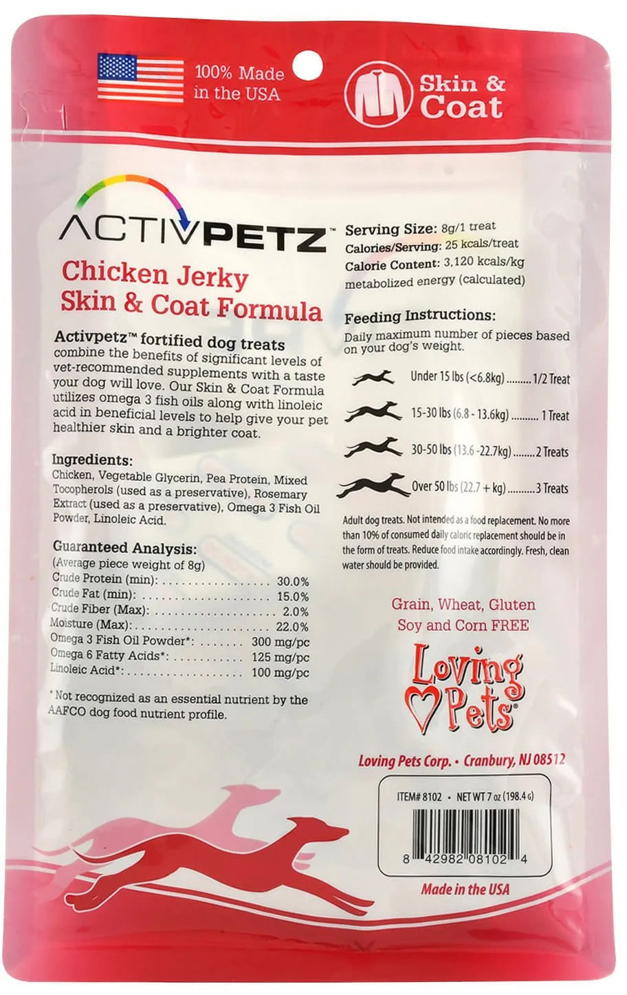 ActivPetz Skin & Coat Jerky Treats