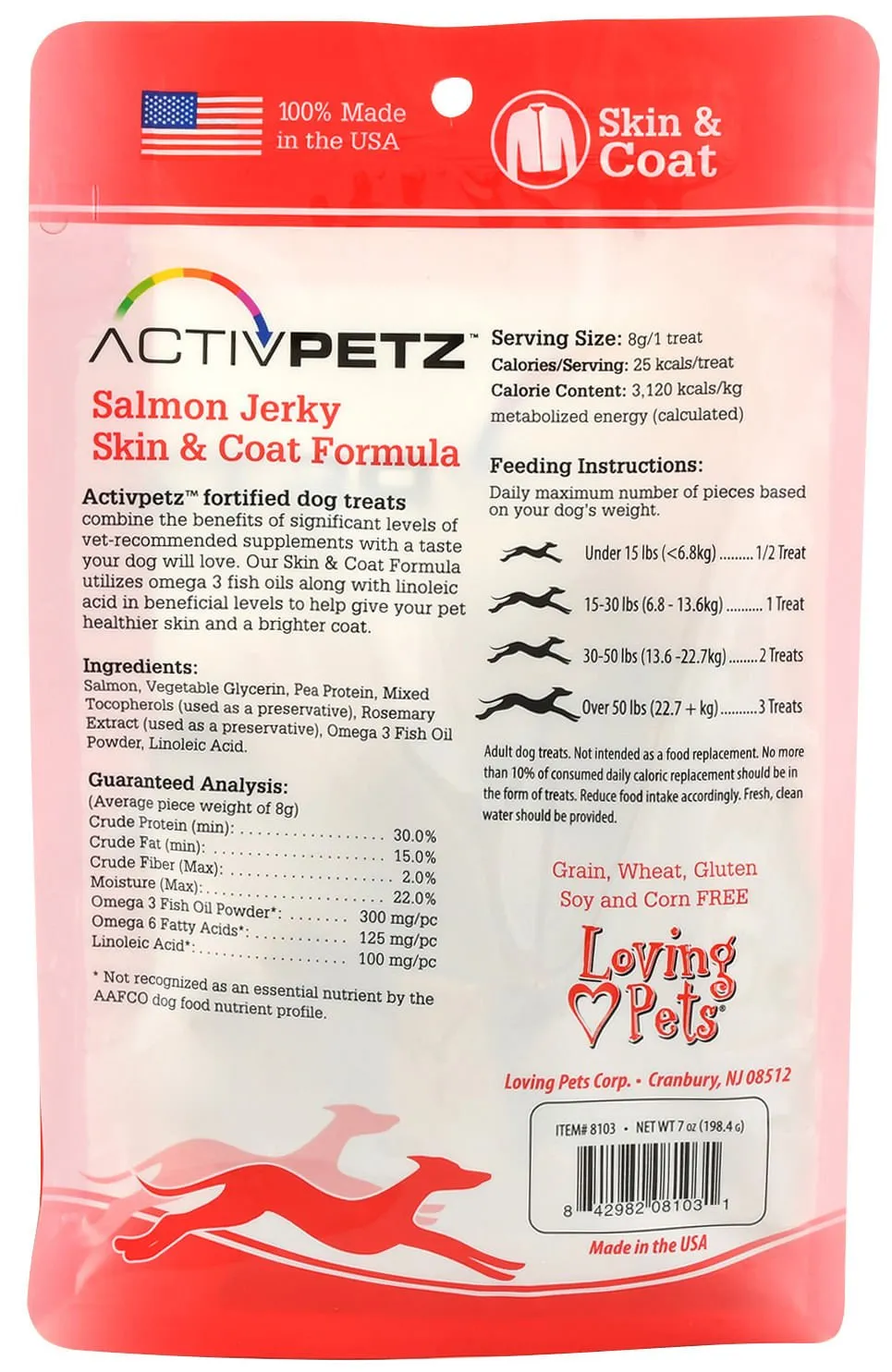 ActivPetz Skin & Coat Jerky Treats