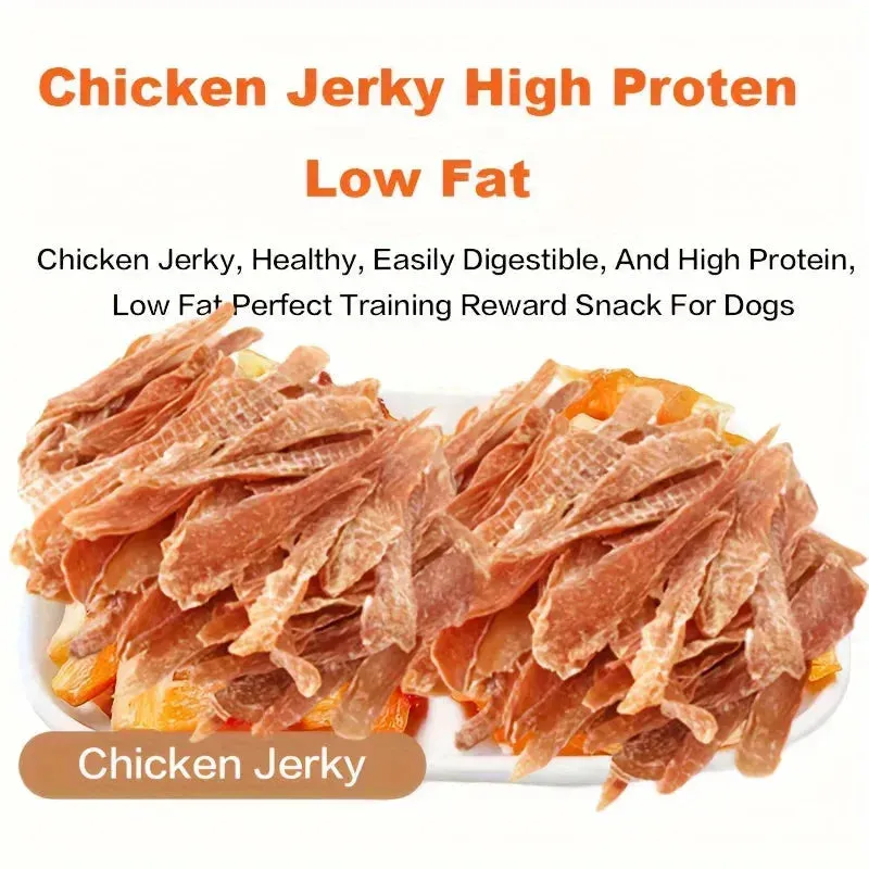 All-Natural Chicken Jerky Dog Treats - Healthy & Digestible