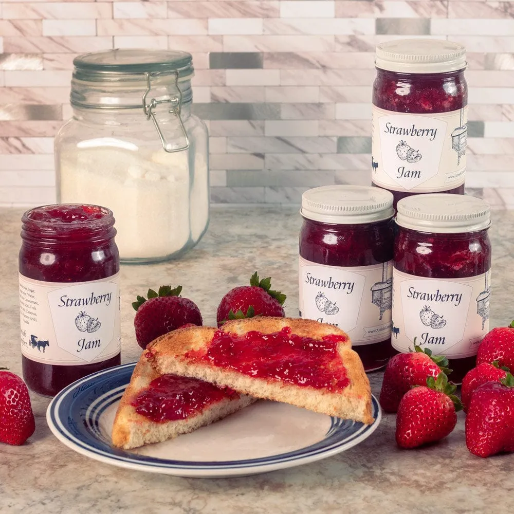 Amish Homemade Strawberry Jam | 10 oz Each