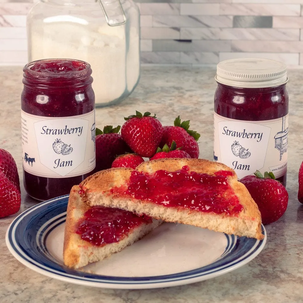 Amish Homemade Strawberry Jam | 10 oz Each