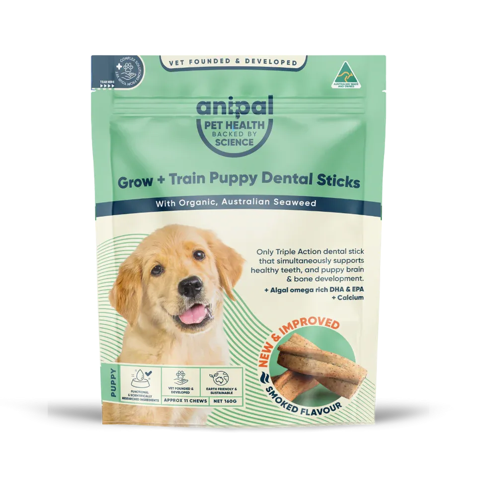 Anipal Grow and Train Puppy Dental Sticks Treat 160g