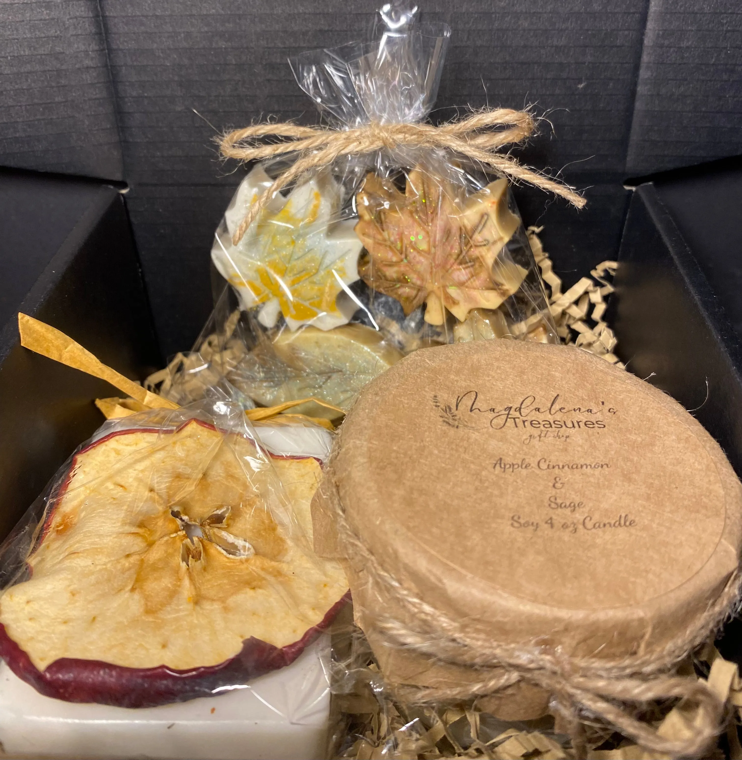 Apple Cinnamon & Sage 4oz Candle and Soap Gift Set