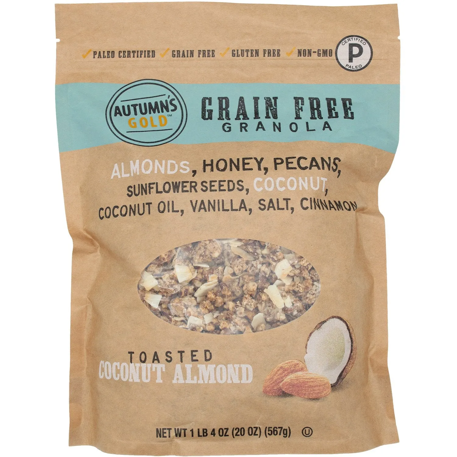 Autumn's Gold Grain Free Granola, Paleo Certified