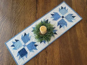 Blue Bear Paw Table Runner