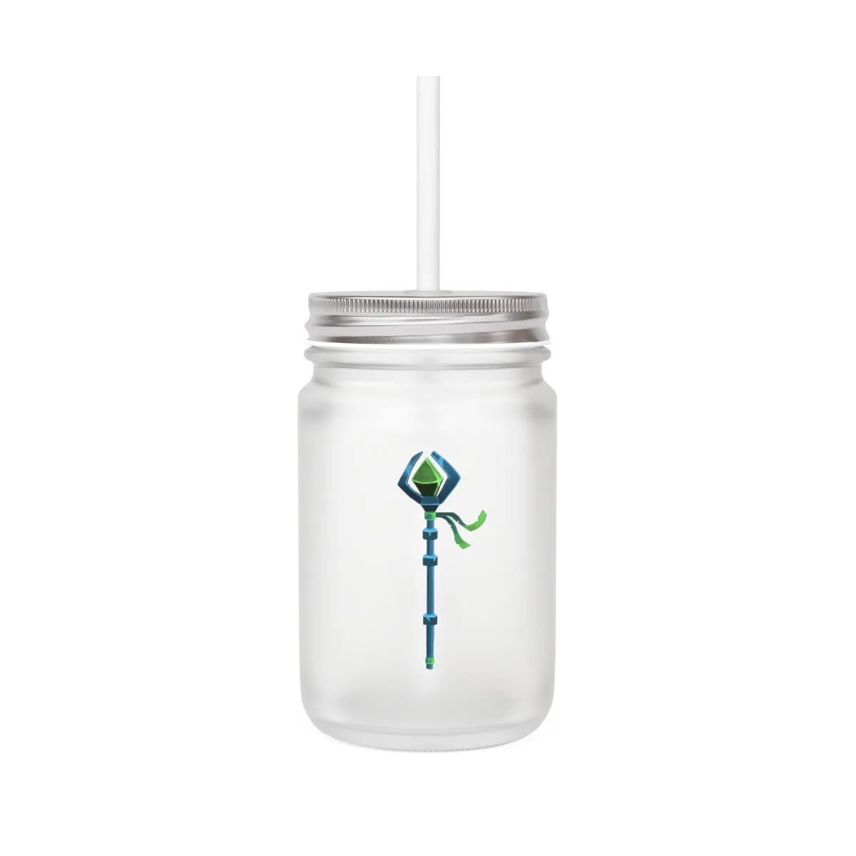 Blue Staff Mason Jar