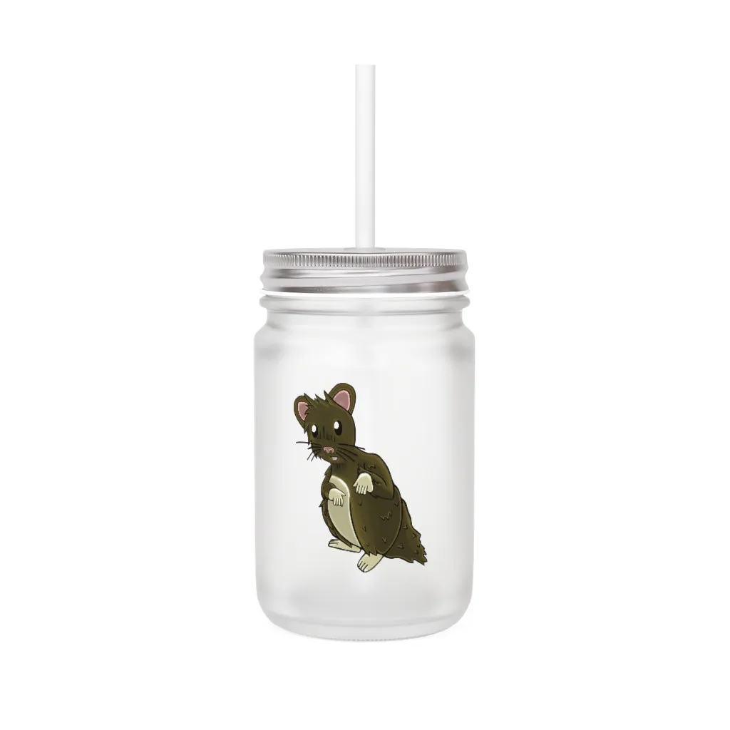 Brown Hamster Mason Jar