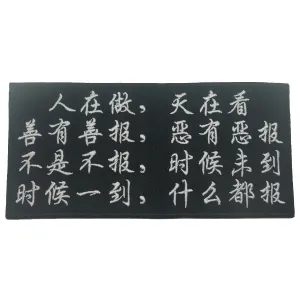 CHINESE KARMA 人在做，天在看 PATCH - BLACK WHITE