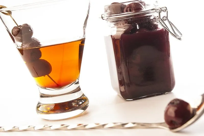 Chocolate Chai Brandied Cherries