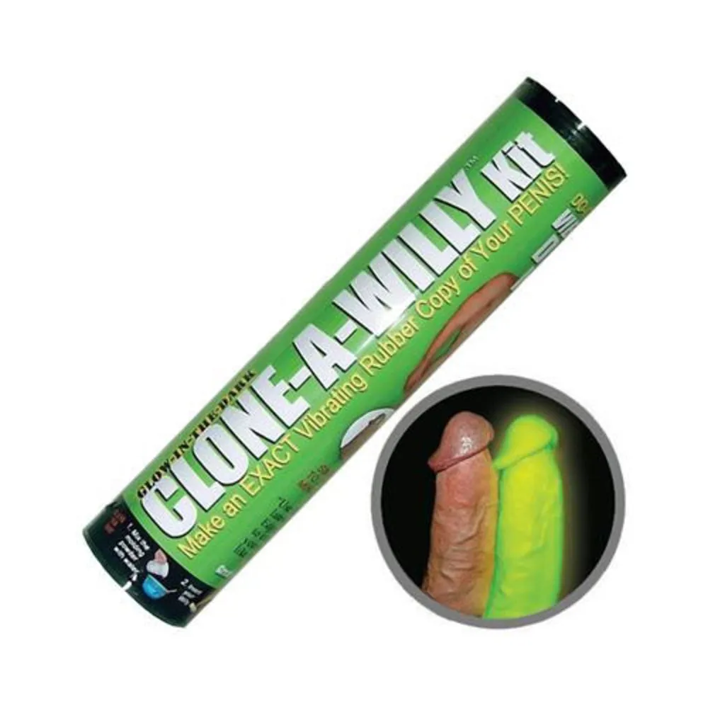 Vibrating Glow-in-the-Dark Hot Pink Clone-A-Willy Kit