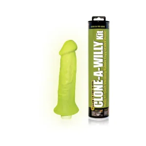 Vibrating Glow-in-the-Dark Hot Pink Clone-A-Willy Kit