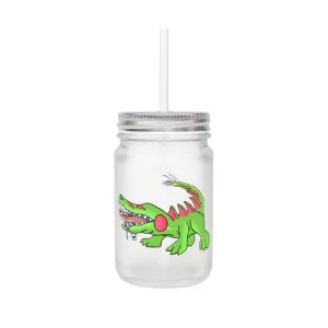 Crocodilas Mason Jar