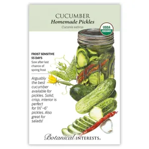 Cucumber Homemade Pickles Org Seed Pkt