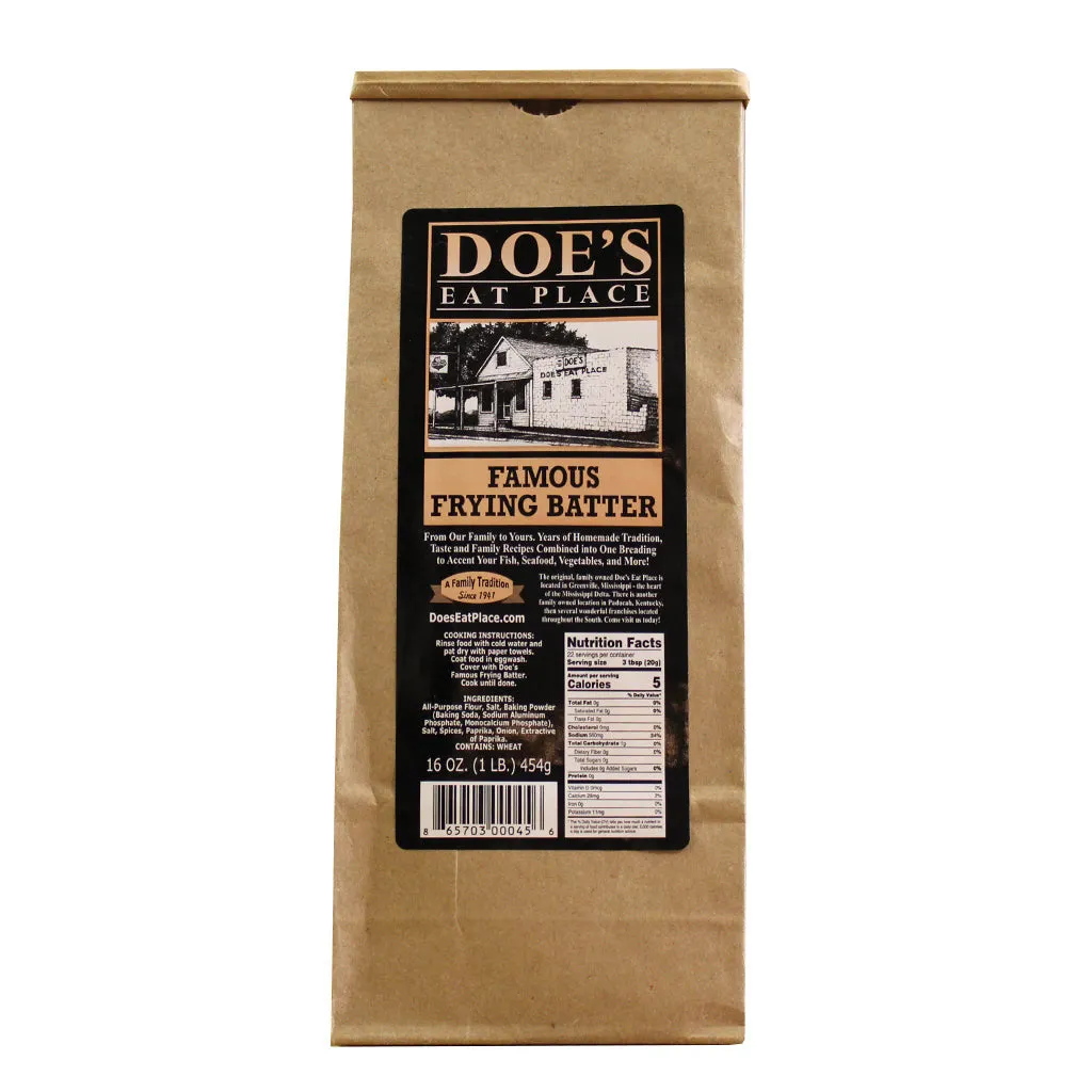 Doe's Famous Frying Batter