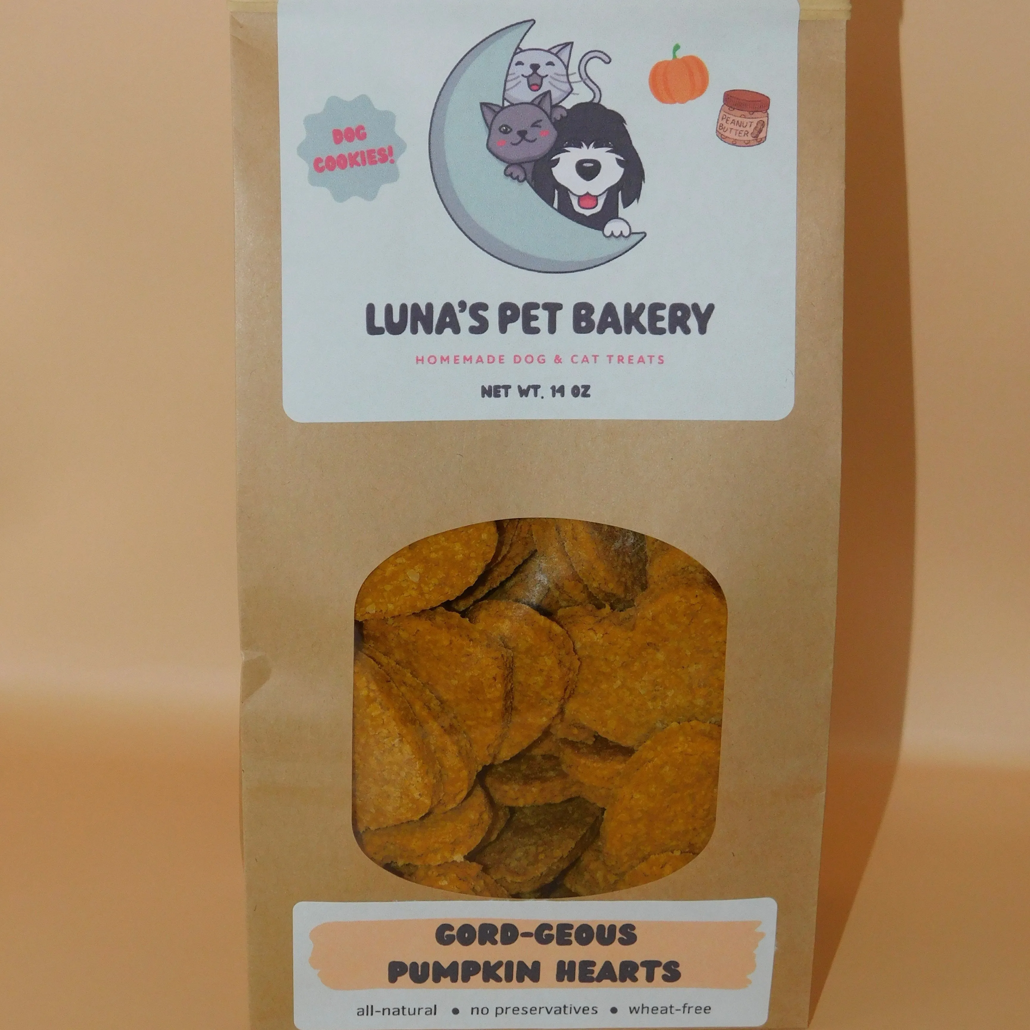 Dog Treats - Gord-Geous Pumpkin Hearts