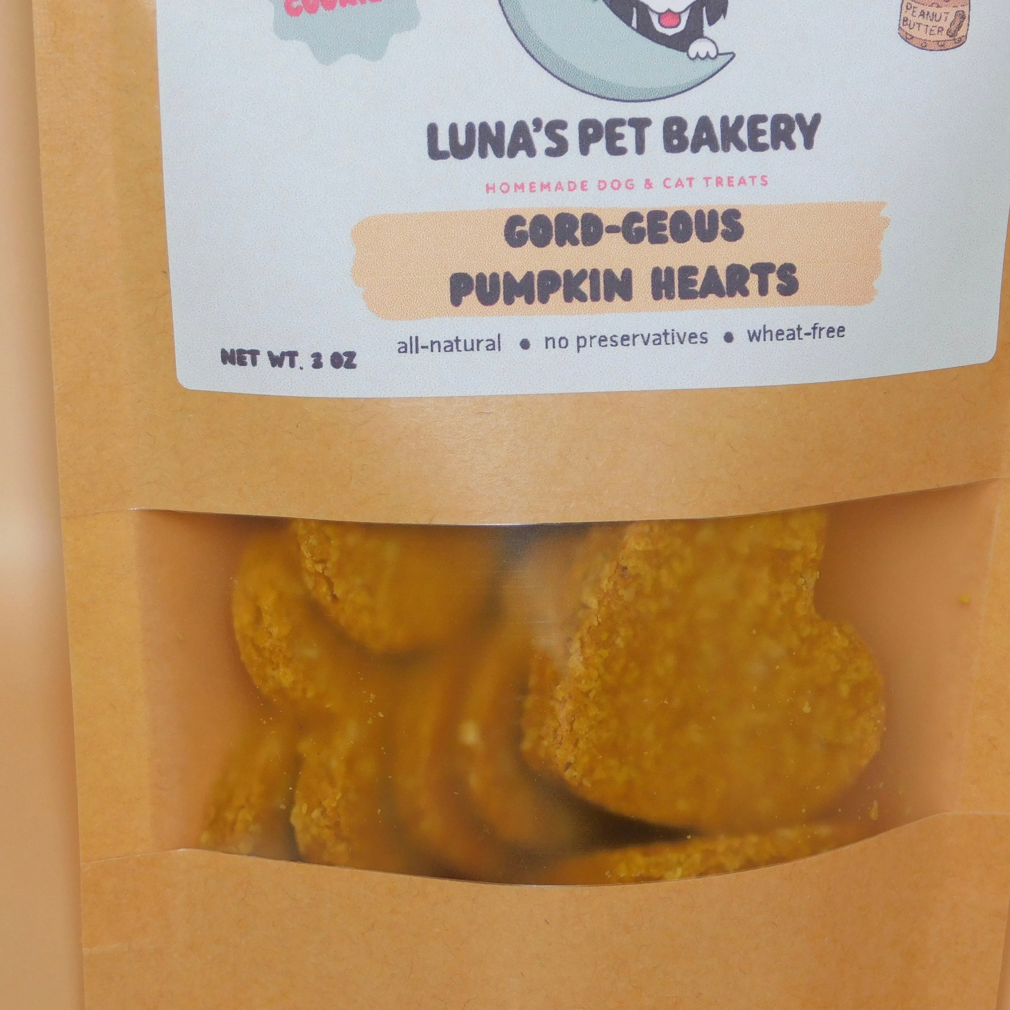 Dog Treats - Gord-Geous Pumpkin Hearts