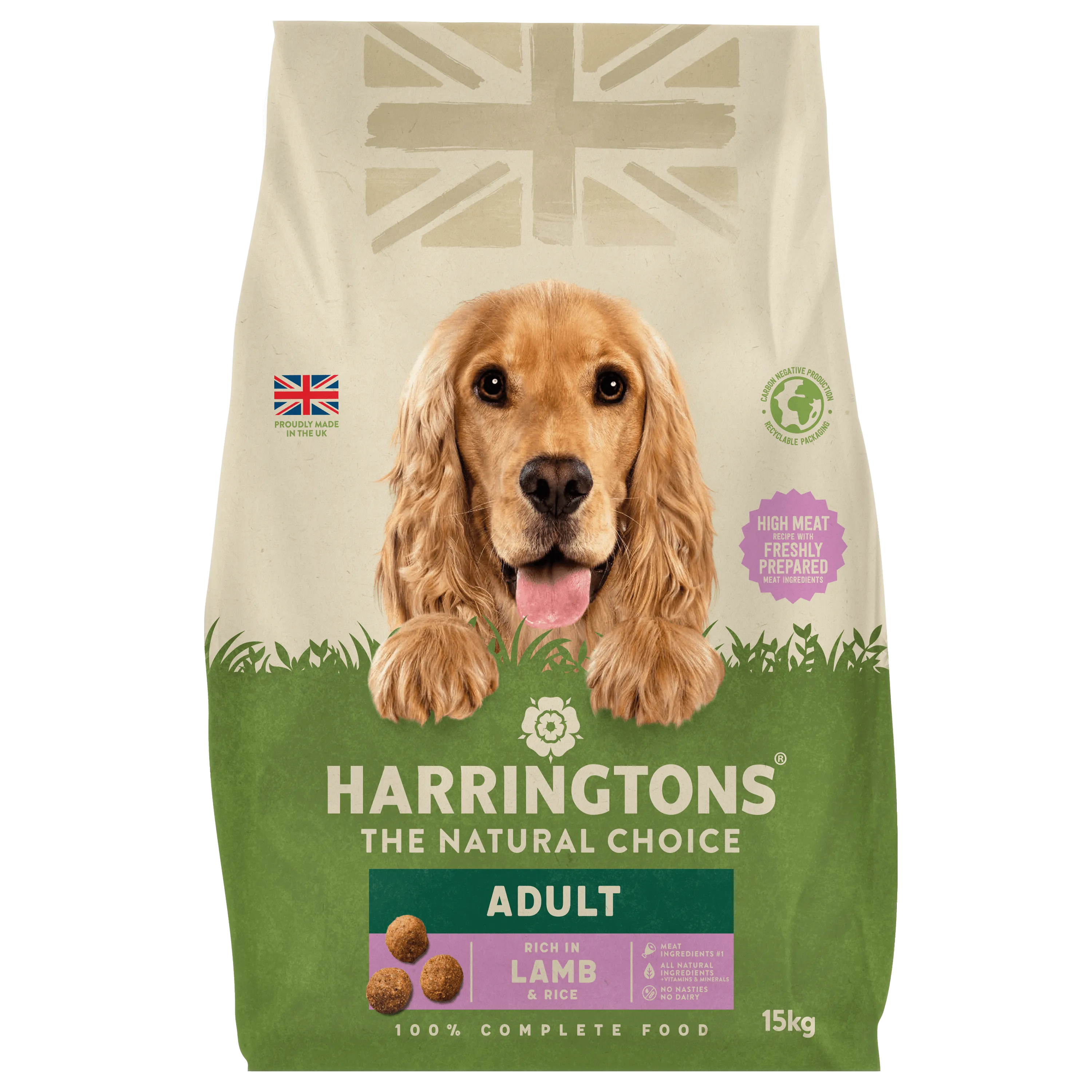 Dry Adult Dog Food Rich in Lamb & Rice 15kg