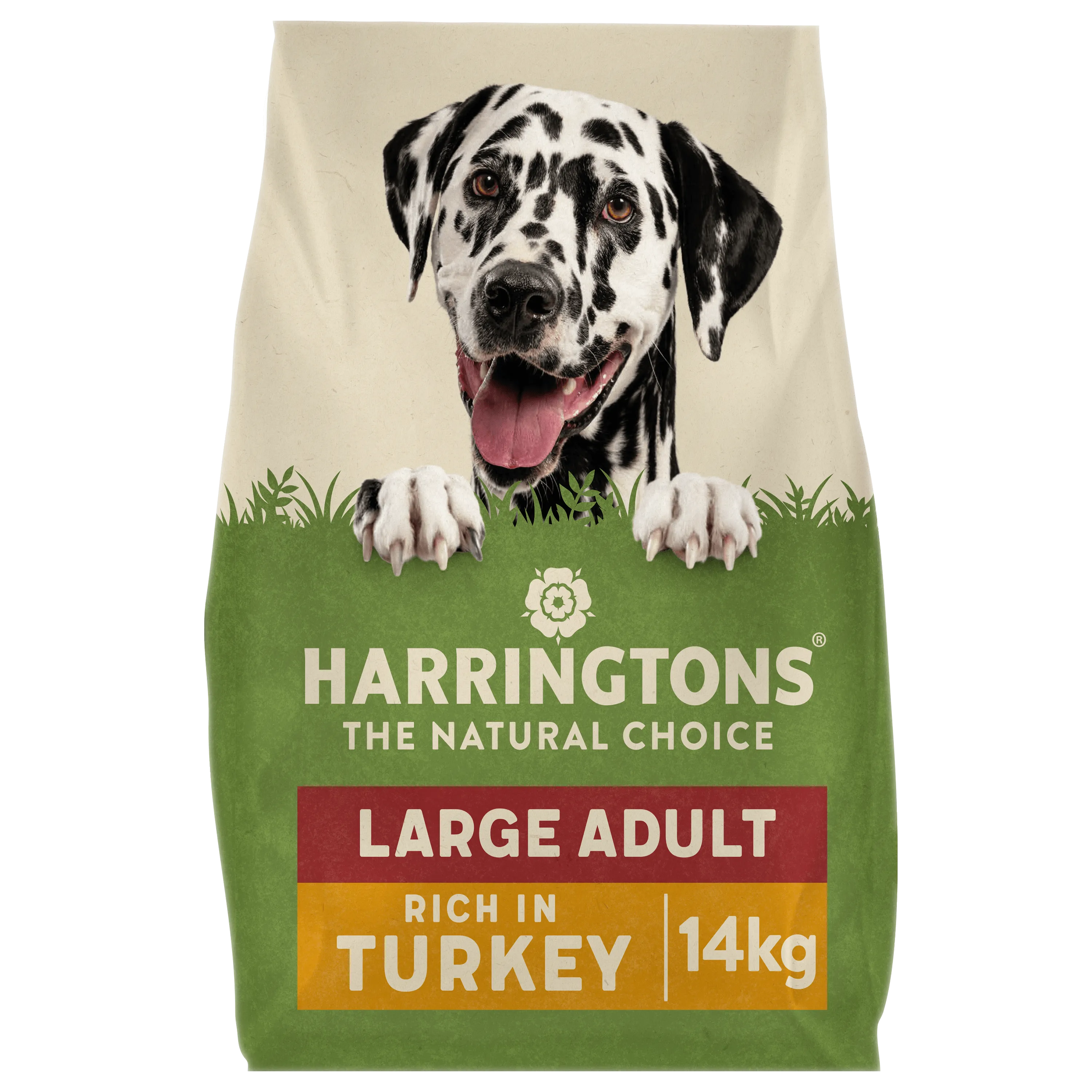 Dry Large Breed Adult Dog Food Rich in Turkey & Rice 14kg