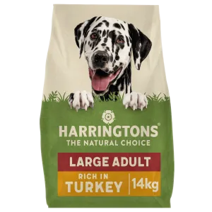 Dry Large Breed Adult Dog Food Rich in Turkey & Rice 14kg