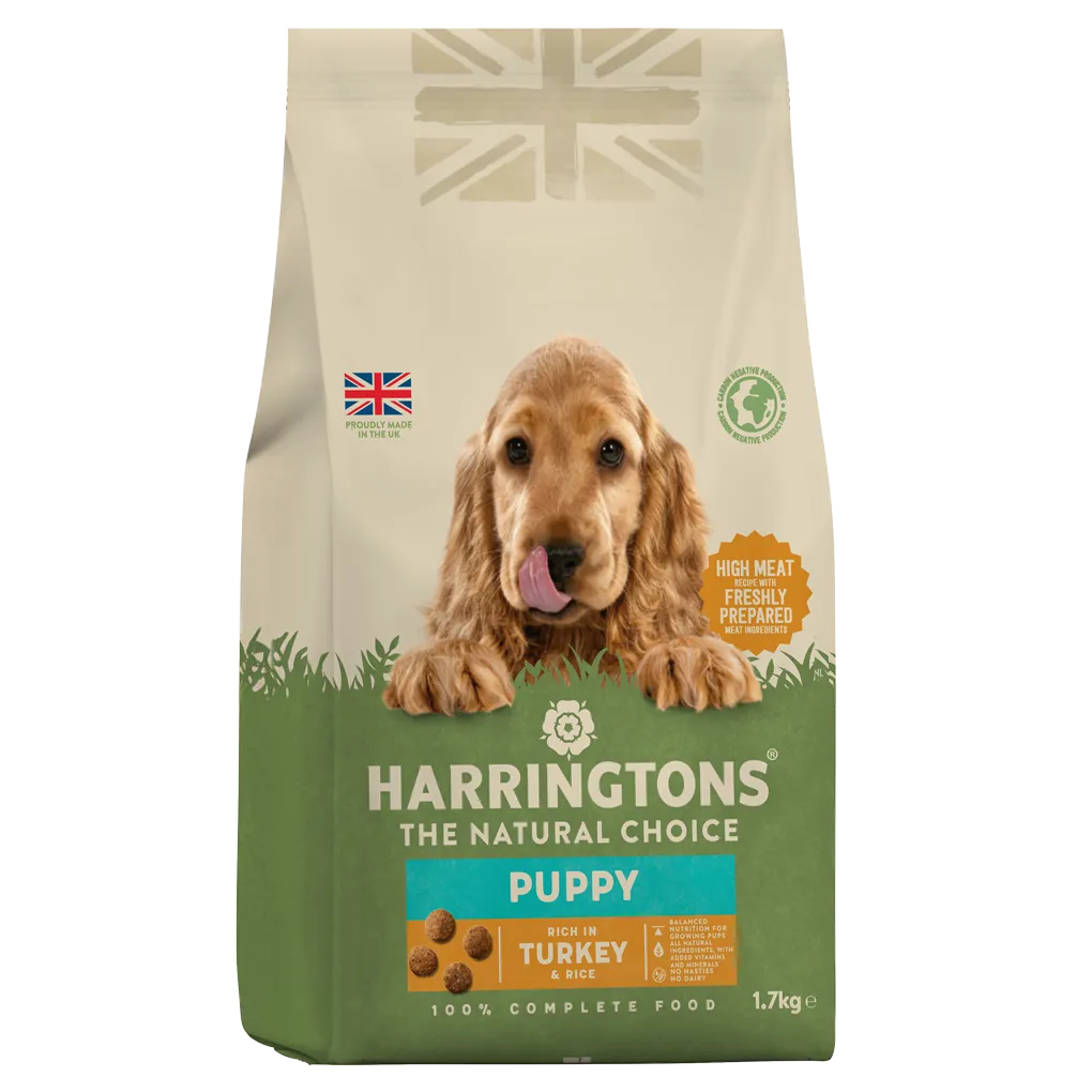 Dry Puppy Food Rich in Turkey & Rice 1.7kg