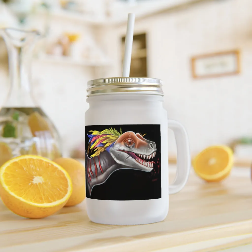 Feathered Raptor Mason Jar