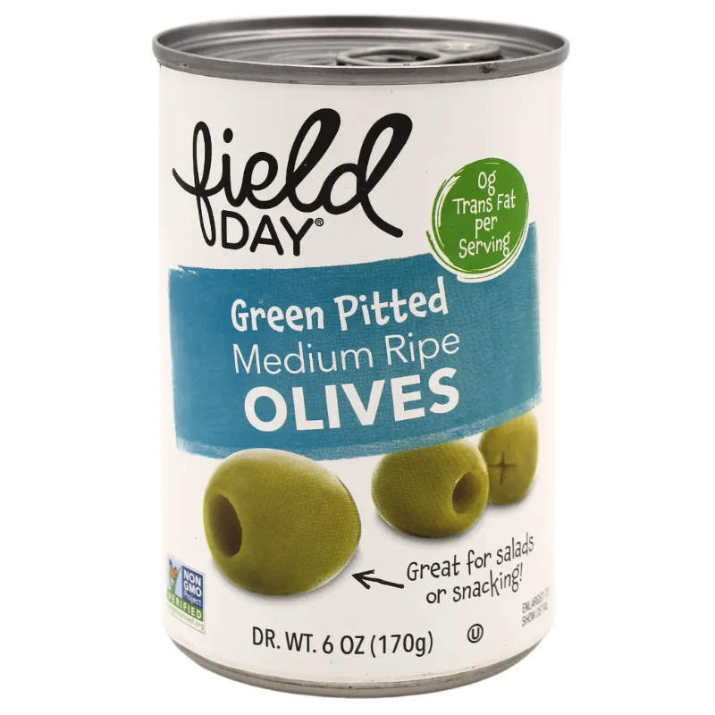 Field Day Green Ripe Pitted Olives 6oz *TPR*