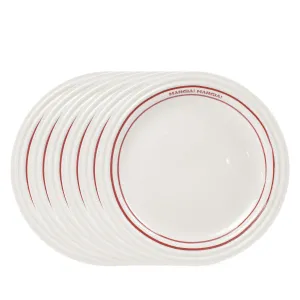 Figo Dinner Plate 25cm - Set of 6 - Red