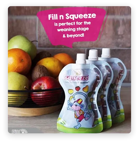 Fill n Squeeze Food Pouch Filler System