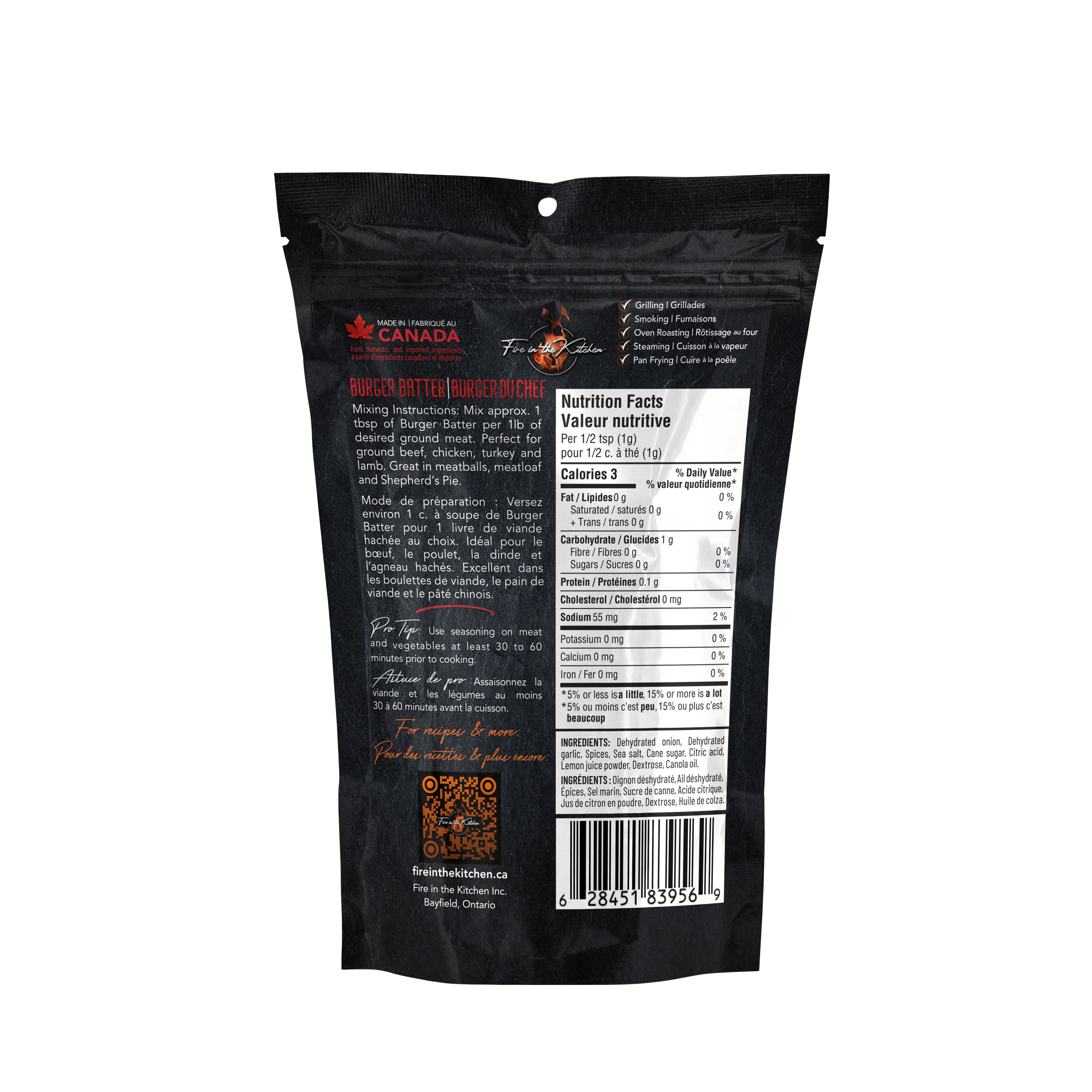 Fire In the Kitchen Burger Batter Seasoning (80g)