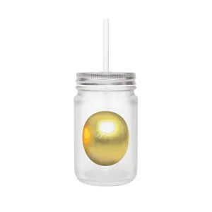 Gold Material Mason Jar