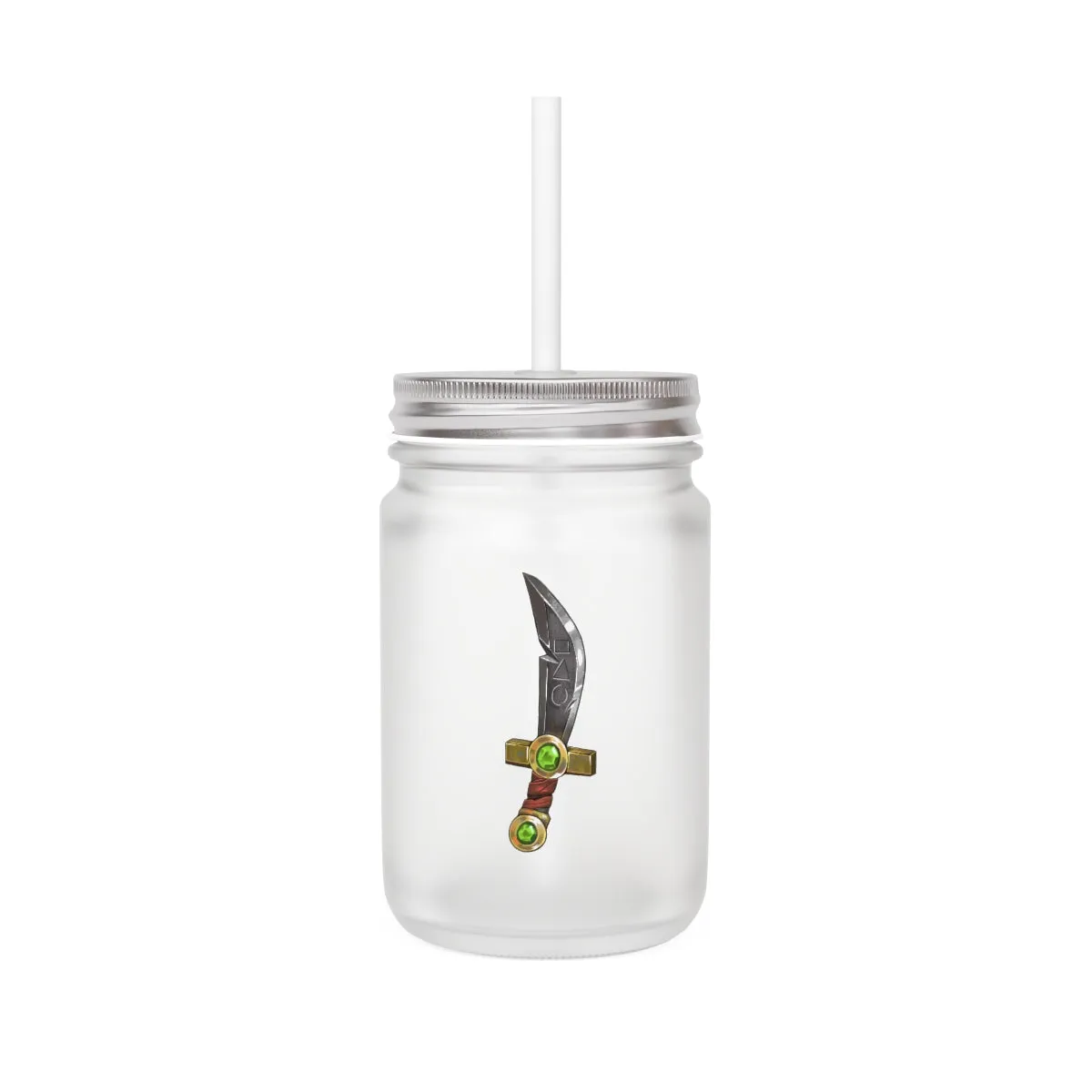 Gold Sword Mason Jar