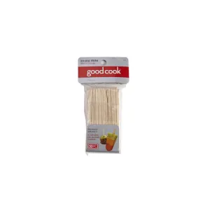 Good Cook Tan Wood Ice Pop Sticks