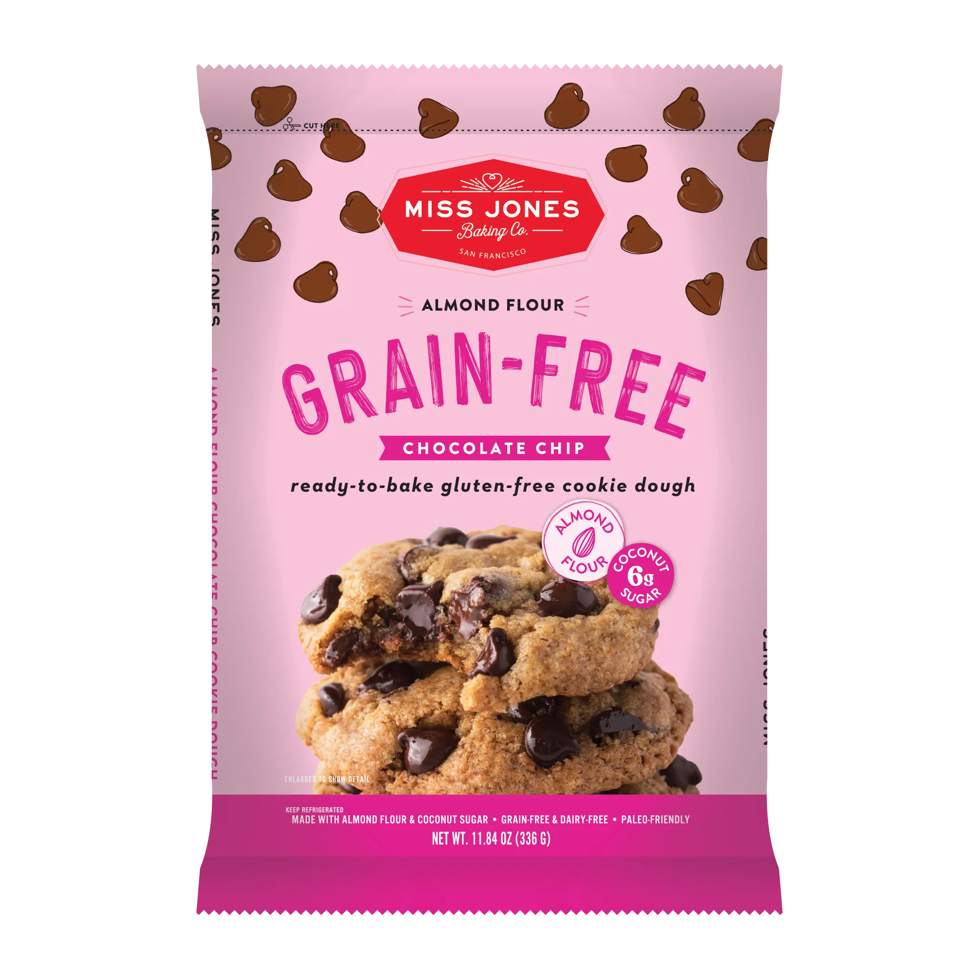 Grain-Free Almond Flour Chocolate Chip Cookie Dough