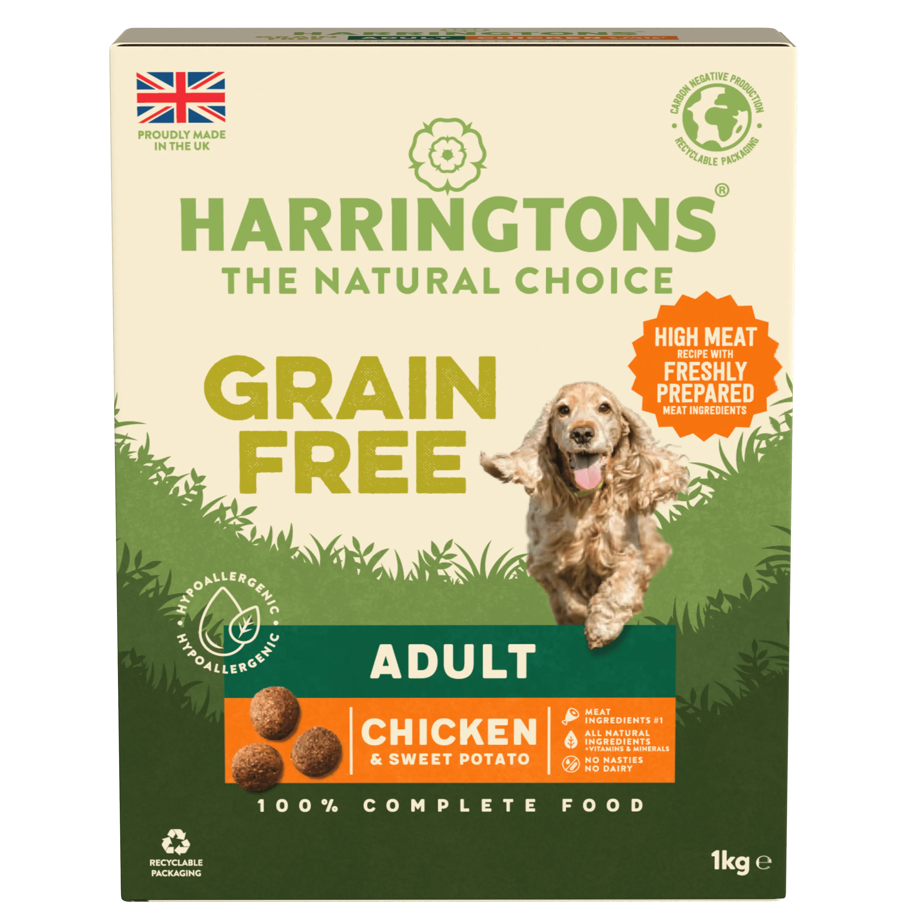 Grain-Free Dry Adult Dog Food Chicken & Sweet Potato 1kg