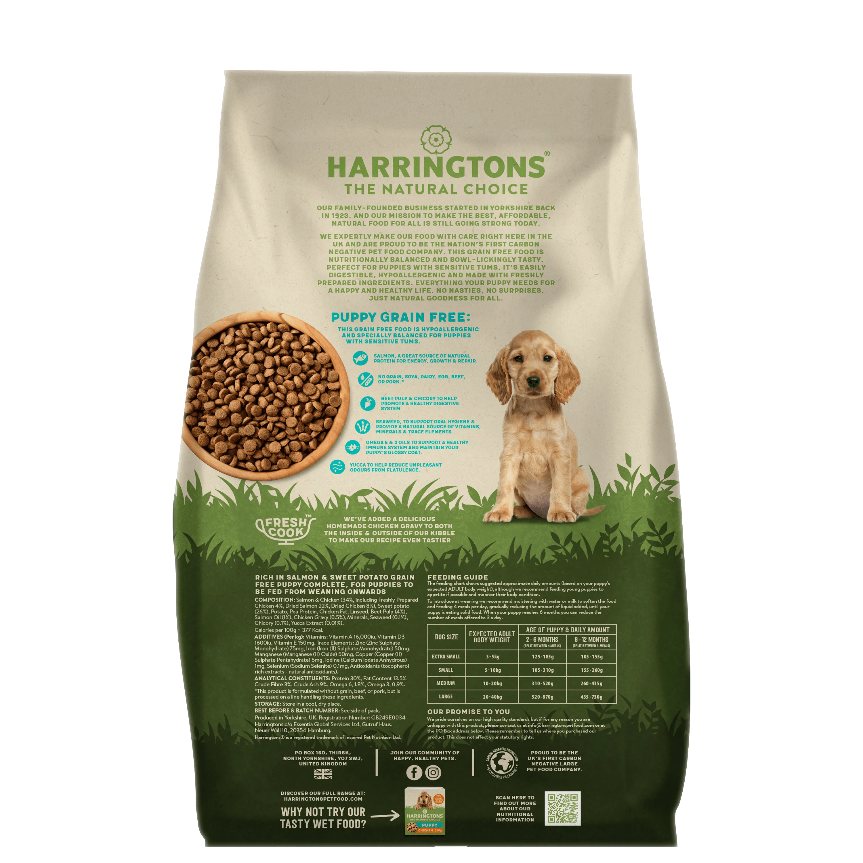 Grain-Free Dry Puppy Food Rich in Salmon & Sweet Potato 10kg