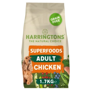 Harringtons Superfoods Grain-Free Dry Adult Dog Food Chicken & Vegetables 1.7kg