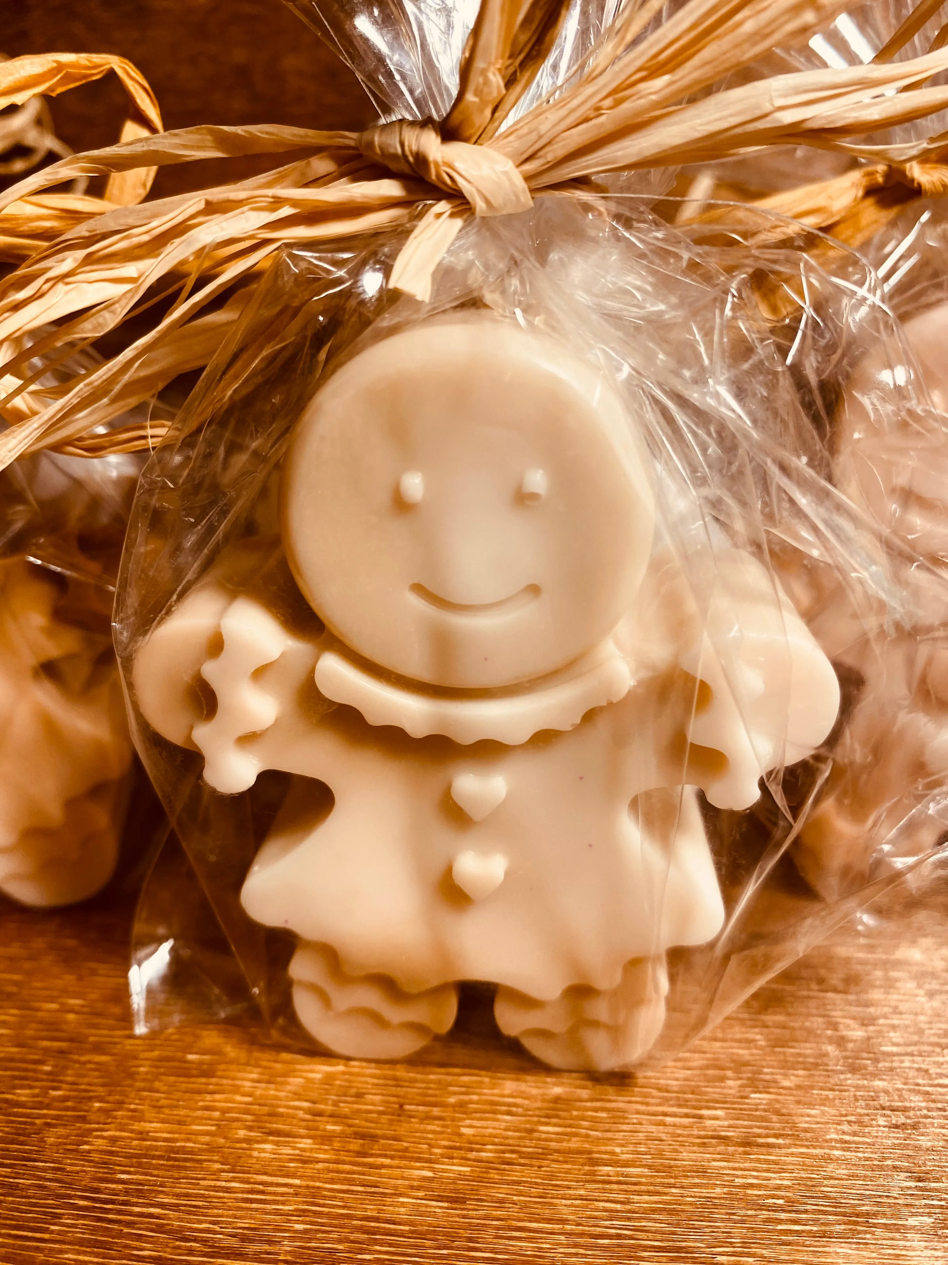 Homemade Gingerbread Boy and Girls Peppermint 3 inch Soaps