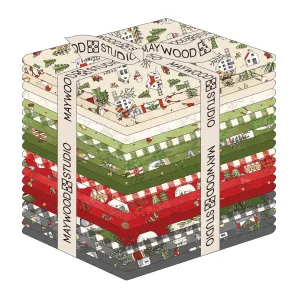 Homemade Holidays | Fat Quarter Bundle by Kris Lammers for Maywood Studio | 21 pcs