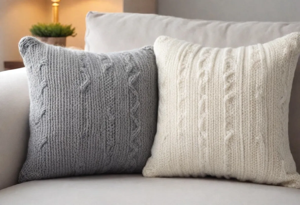 Knitted Throw Pillows