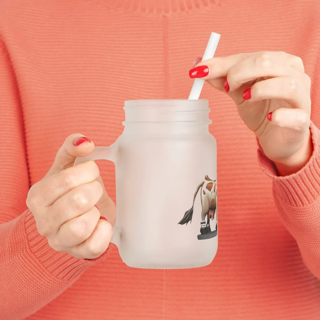 Light Brown Cow Mason Jar