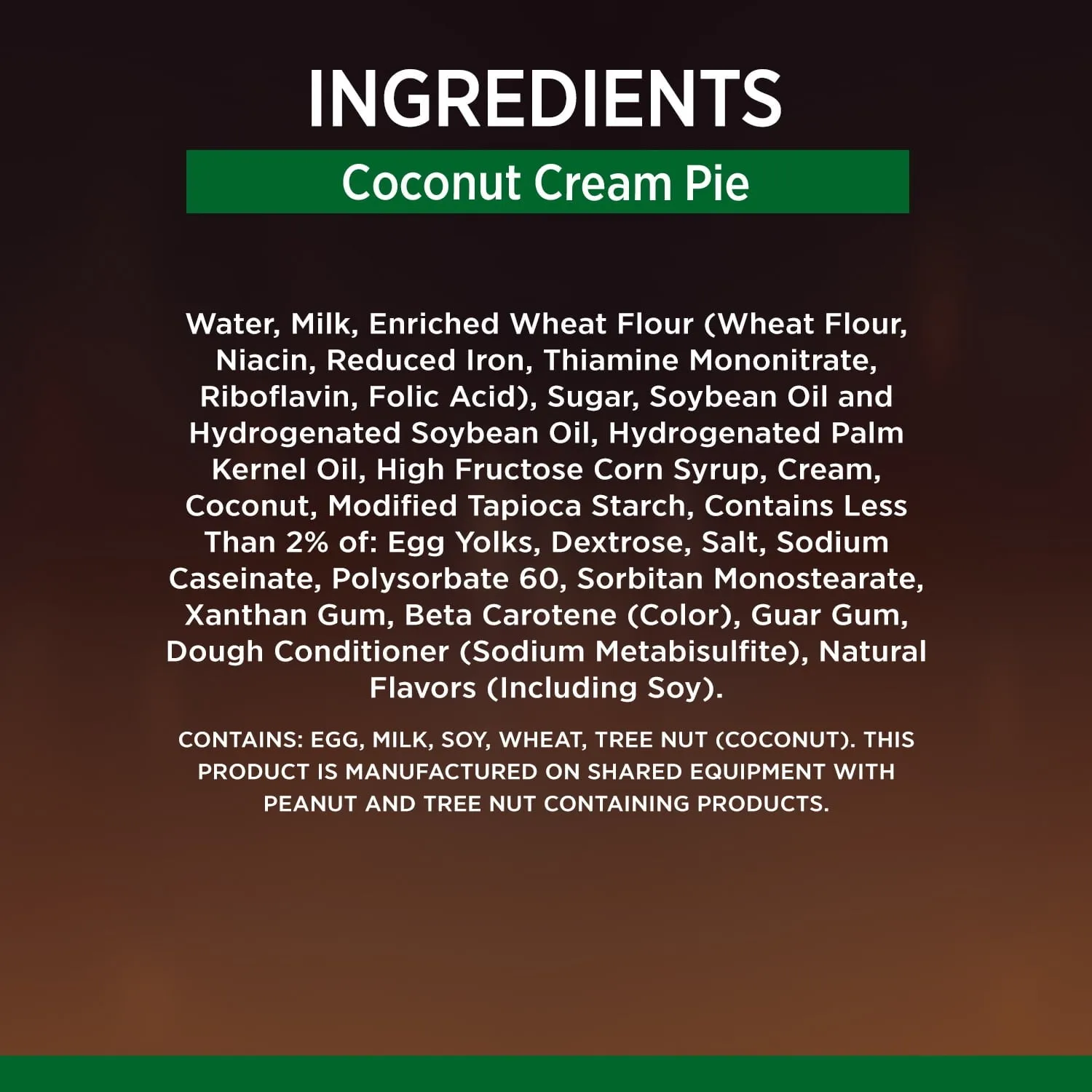 Marie Callender's Coconut Cream Pie, 30.3 oz (Frozen)