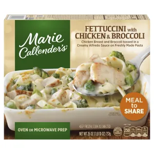 Marie Callender's Fettuccini with Chicken & Broccoli Frozen Meal, 26 oz (Frozen)