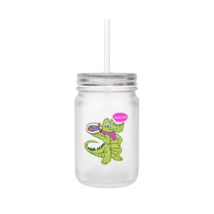 Munchies the Crocodile Mason Jar