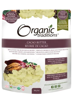 Organic Traditions Cacao Butter 454g