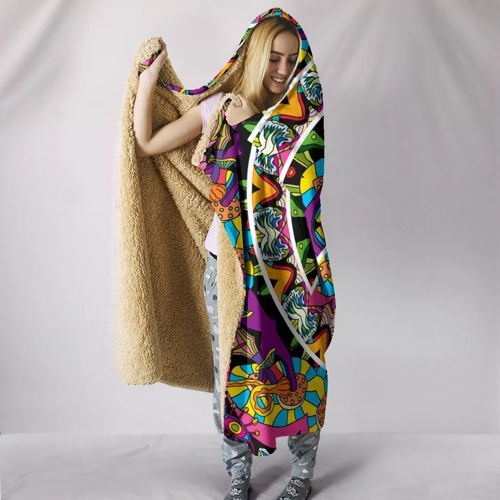 Peace Hooded Blanket