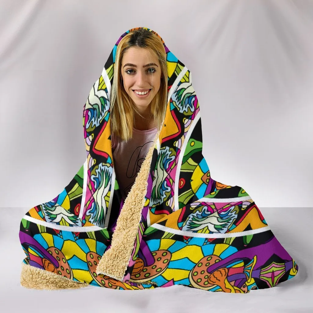 Peace Hooded Blanket