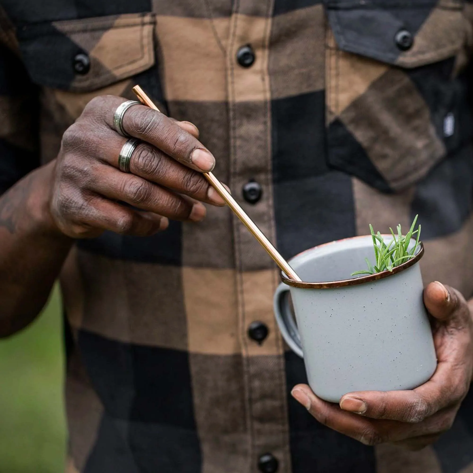 Porter Reusable Metal Straw Set